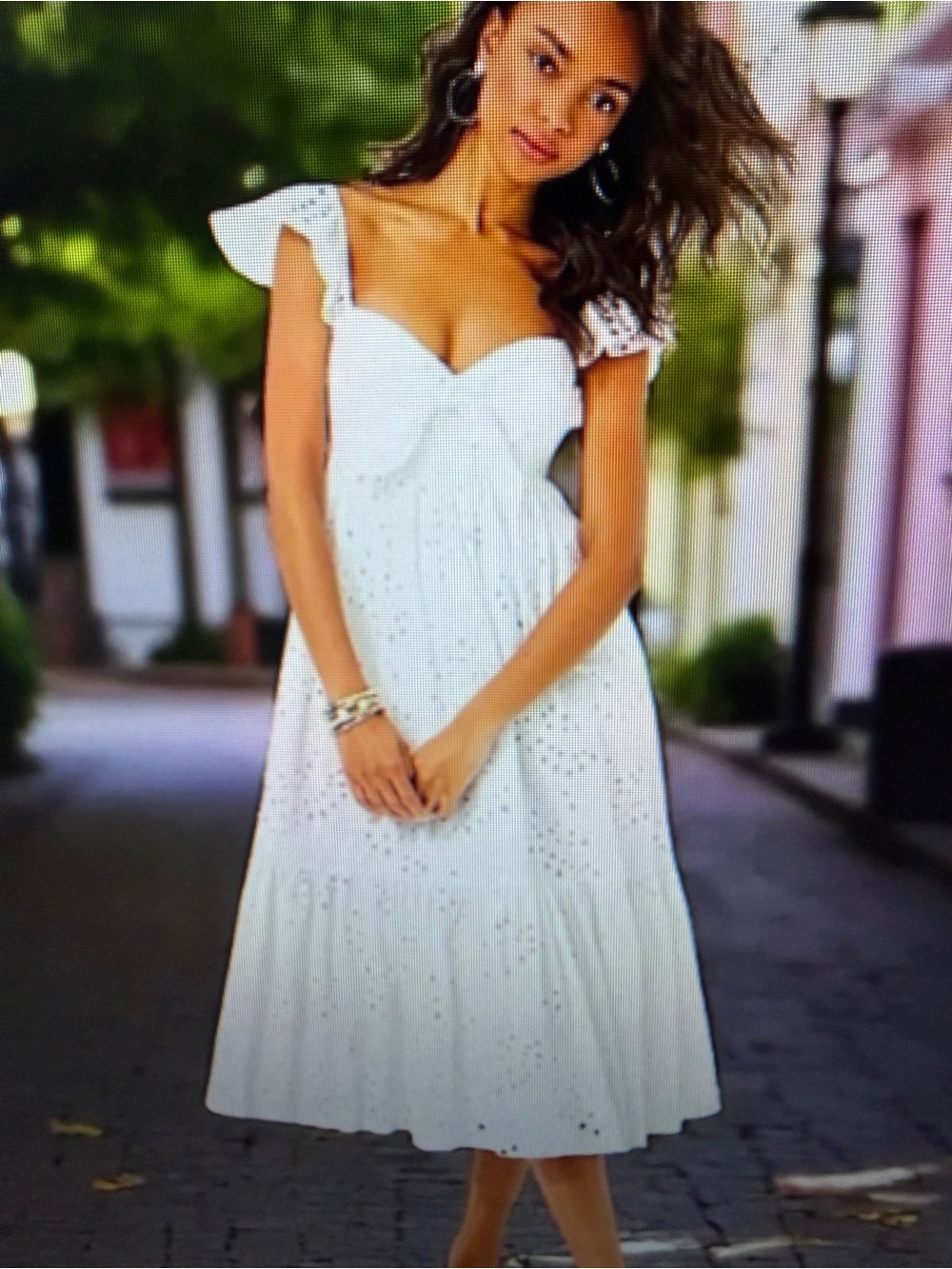 NWT Lilly Pulitzer Lantana Midi Dress Resort White Tropical Leaf Eyelet  4